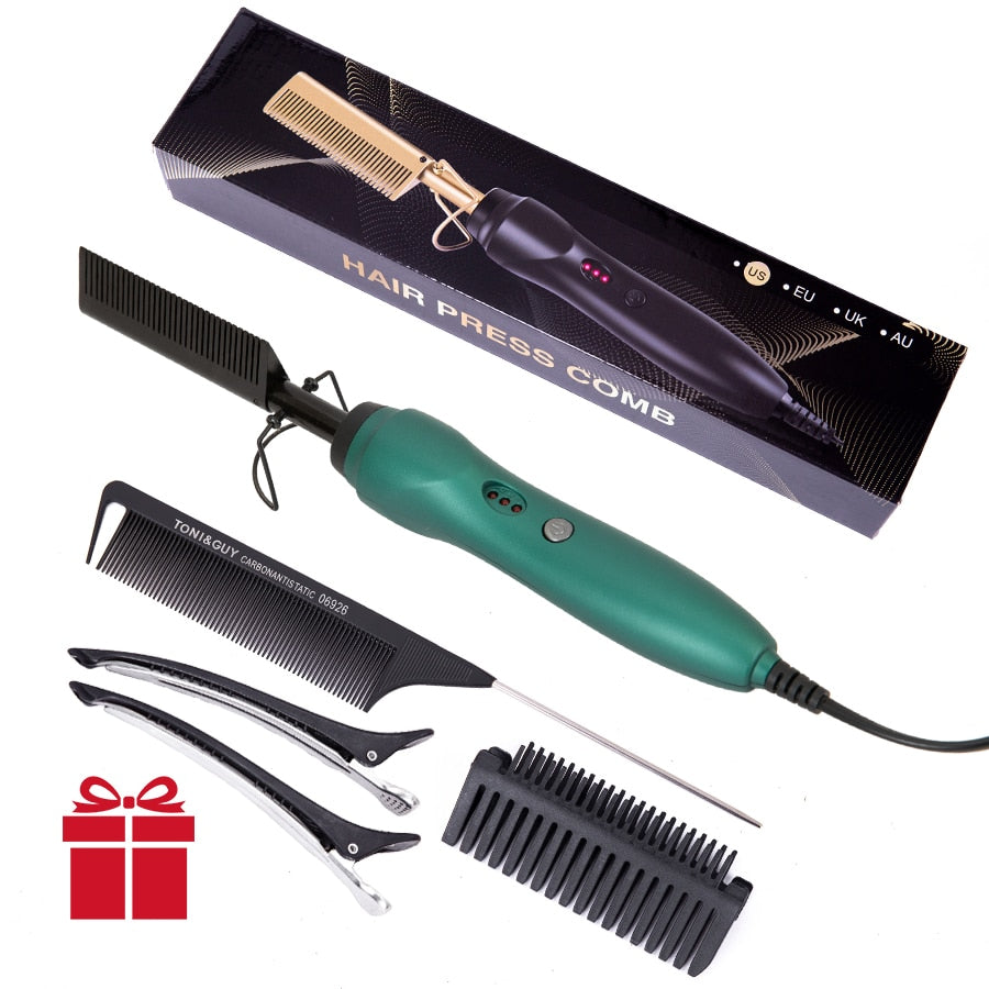 Comb Hair Straightener and Curling Iron