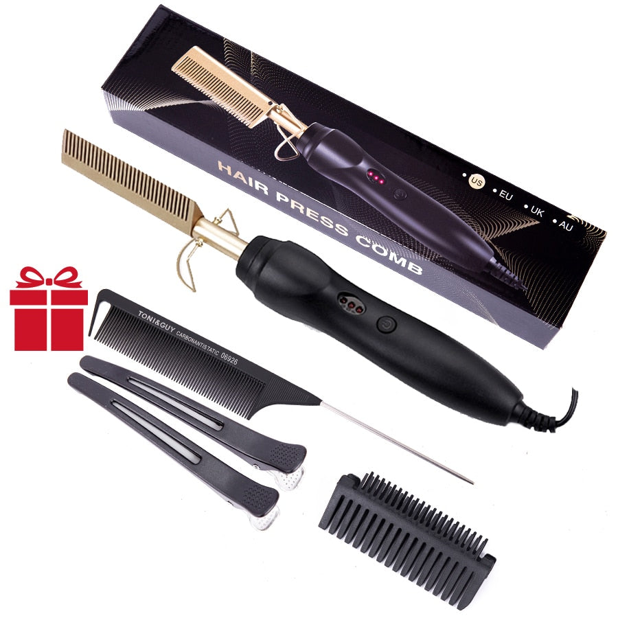 Comb Hair Straightener and Curling Iron