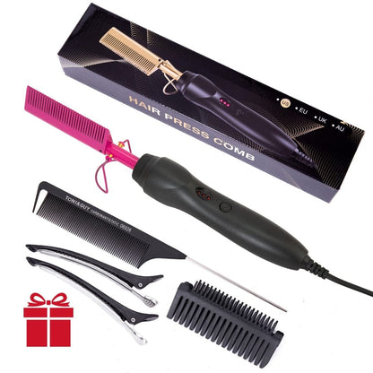 Comb Hair Straightener and Curling Iron