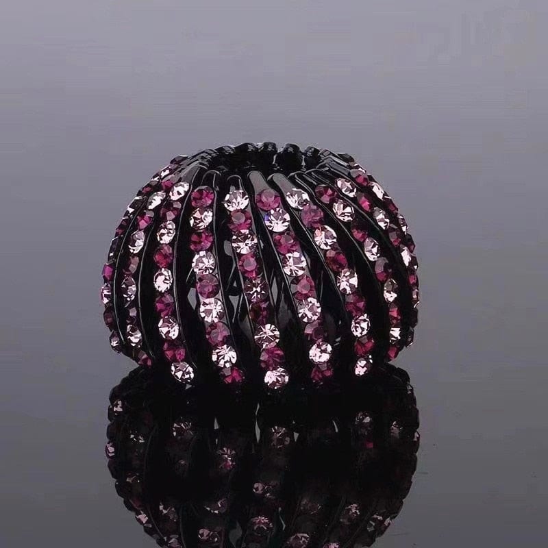 Crystal Rhinestone Hairpin Bun Claw Clip